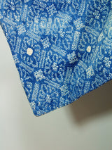 総絞り 羽織 水色 花模様 日本製 絹製 Kimono jacket