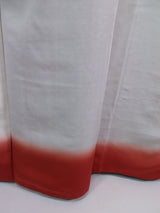 女性 着物 紬着物 幾何学模様 正絹 手縫い グレー色 Japanese kimono