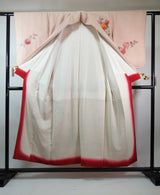 豪華 総絞り 日本刺繍 訪問着 オシドリ文様 アンティーク 絹のダイヤモンド