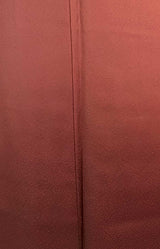 ほぼ美品 女性 着物 色無地 日本の家紋入  正絹 手縫い 臙脂色系(茶色っぽい赤)