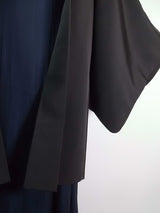 黒羽織 幻の鳥鳳凰模様 相良刺繍 日本の家紋入り 絹製品 日本製品 Kimono jacket