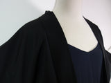 美品 黒羽織 花模様 日本刺繍 絹製品 日本製品 Kimono jacket