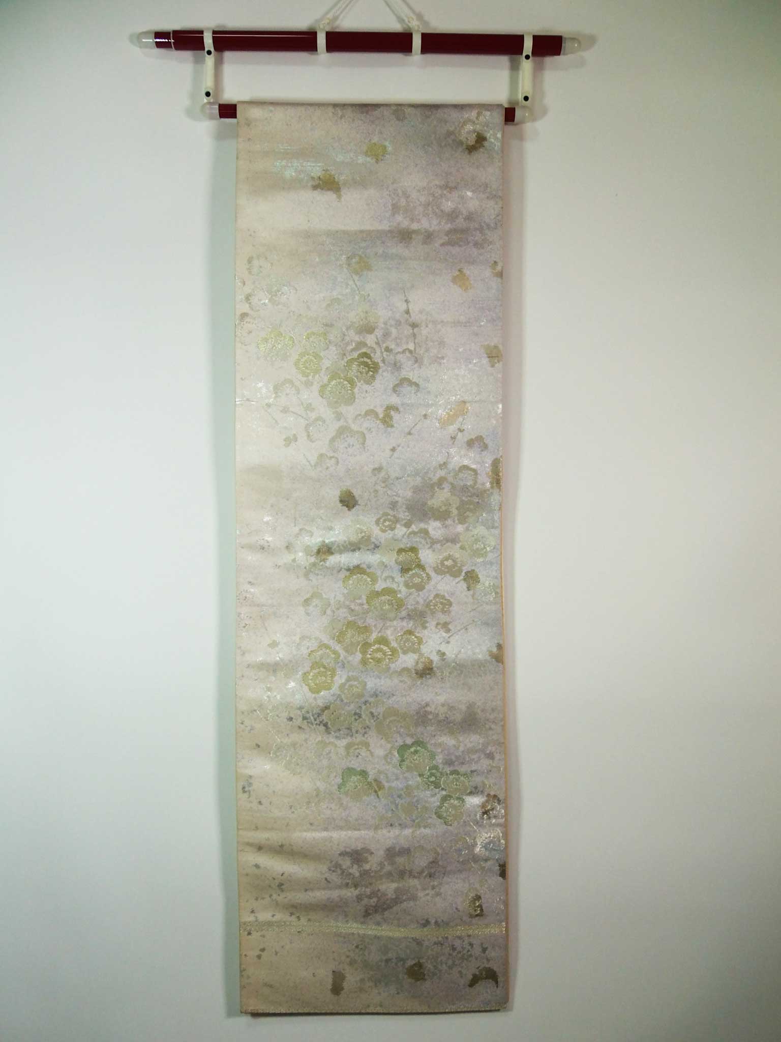 A644★逸品‼️豪華刺繍‼️ひな祭り‼️袋帯正絹テーブルランナー2m16cm A644☆逸品‼️豪華刺繍‼️ひな祭り‼️袋帯正絹テーブルランナー