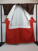 未使用 紬着物 十日町 キリバメ模様 Japanese kimono 絹製 日本製品 美品