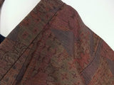 未使用 紬着物 十日町 キリバメ模様 Japanese kimono 絹製 日本製品 美品