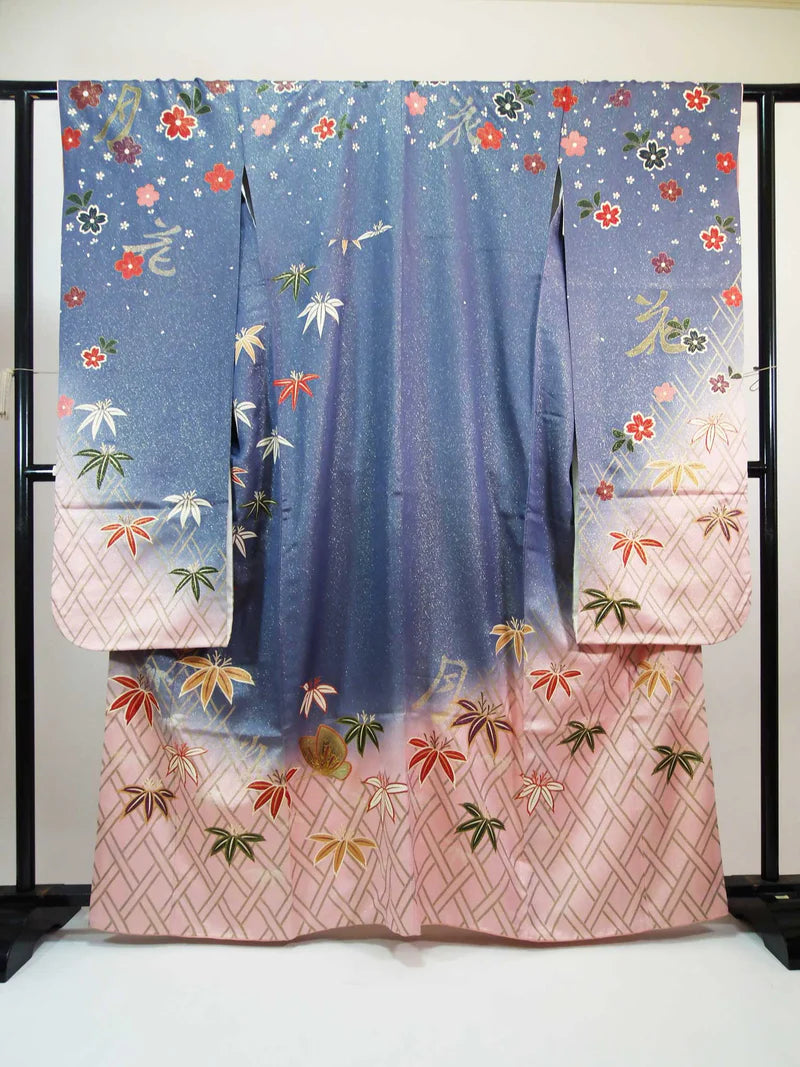 #350 二部式 着物【リユース着物】#Letter bee 456 正絹 小紋 美品【リユース着物】#Letter bee - メルカリ