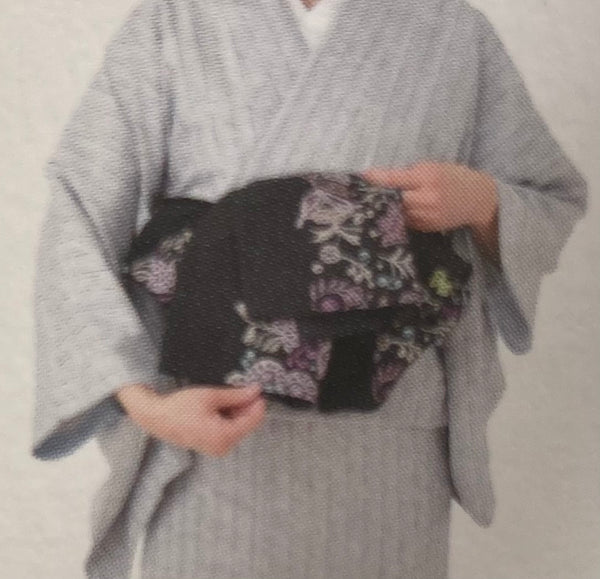 kimono 本物の着物から作った　kimono gown  kimono robe yukata 着物　兵児帯