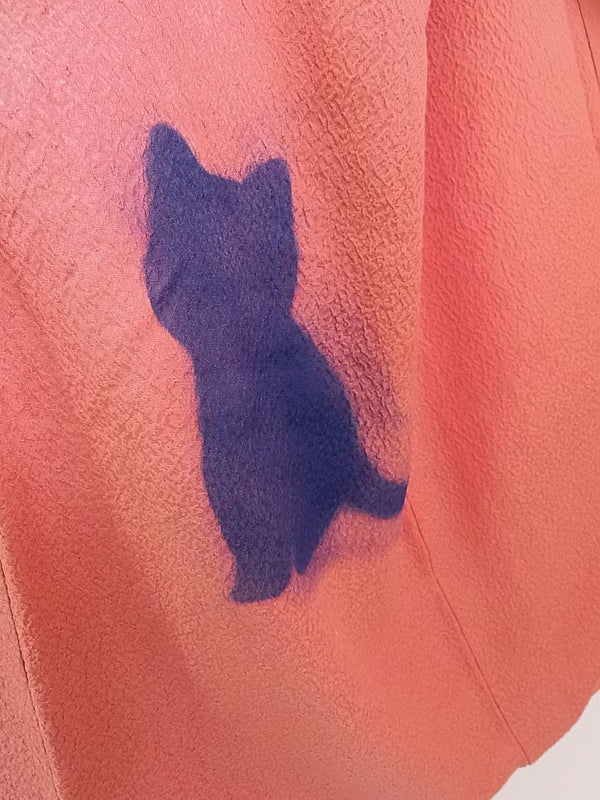 猫柄の着物ガウンを作りました＾＾I made a kimono gown with a cat pattern ^ ^