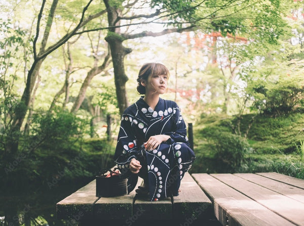 Japanese yukata kimono リサイクル浴衣