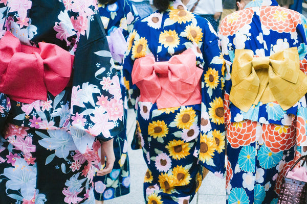 Japanese yukata kimono リサイクル　浴衣