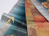 新品 Furisode Kimono Full Set 正絹 桜文様 花文様 袋帯・やまと誂え刺繍半衿長襦袢・帯揚げ・帯締め付き Ready to Wear 逸品