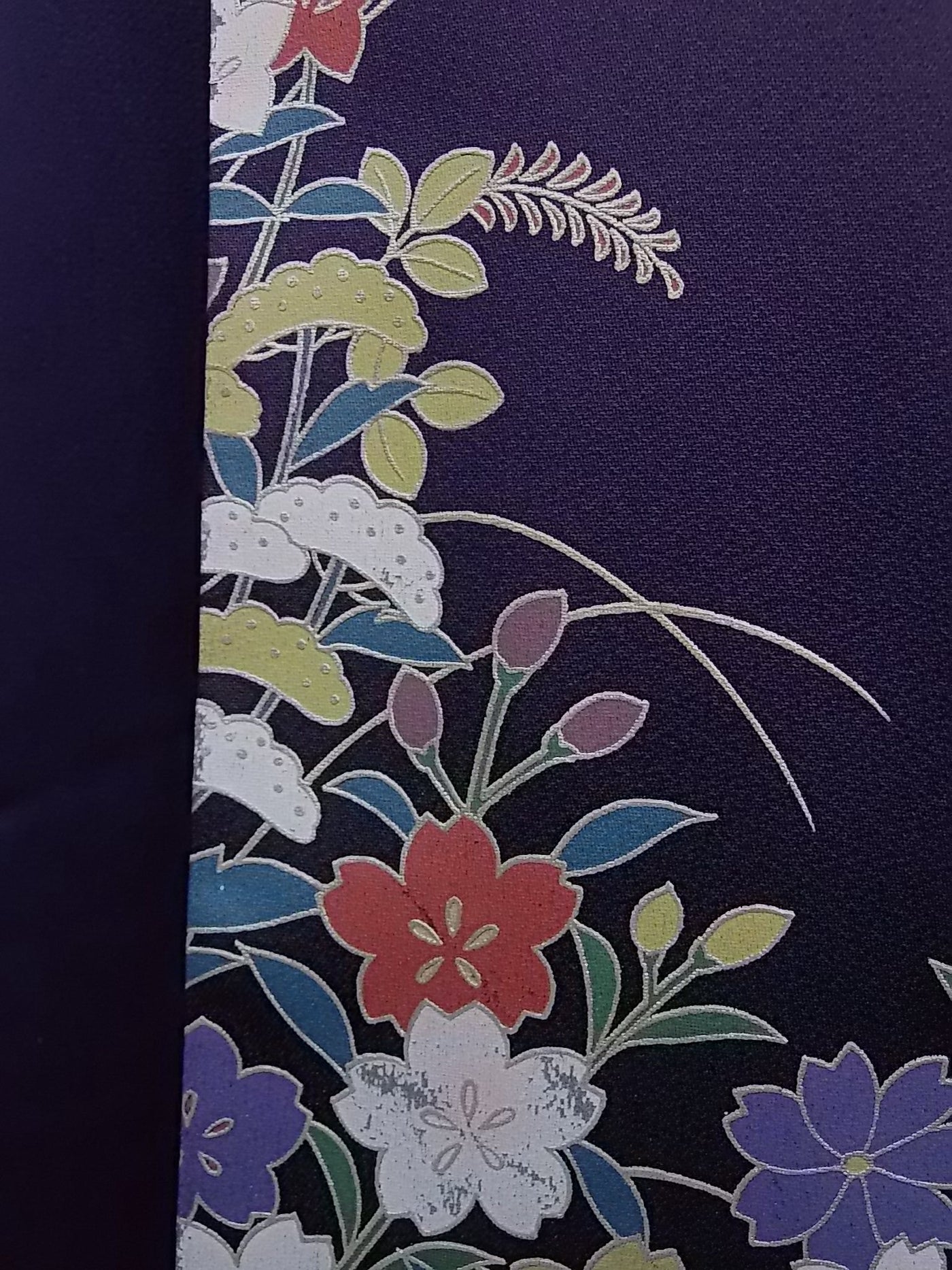 豪華 振袖 花文様 正絹 紫色系 – MIYABI - REUSE KIMONO MARKET