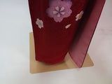 新品 Furisode Kimono Full Set 正絹 桜文様 花文様 袋帯・やまと誂え刺繍半衿長襦袢・帯揚げ・帯締め付き Ready to Wear 逸品