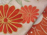 Luxury Furisode Kimono｜雲取り花文様 金駒刺繍 金彩 正絹 Silk Japanese Formal Kimono