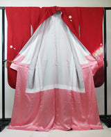 新品 Furisode Kimono Full Set 正絹 桜文様 花文様 袋帯・やまと誂え刺繍半衿長襦袢・帯揚げ・帯締め付き Ready to Wear 逸品