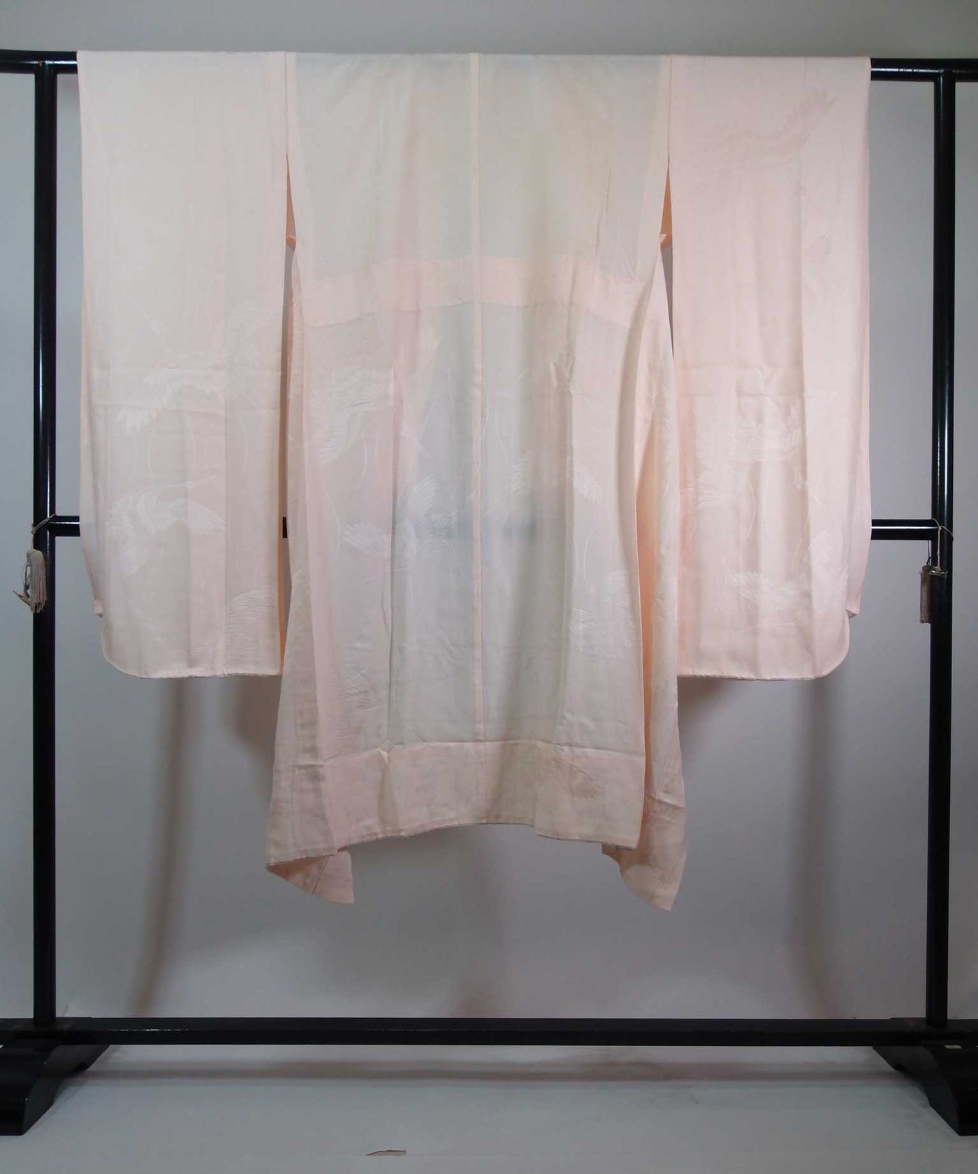 Silk 振袖 長襦袢セット 花扇面文様 金駒刺繍 古典柄 上品華やか 和装