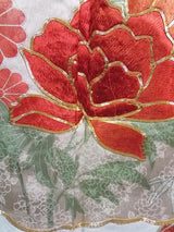 Luxury Furisode Kimono｜雲取り花文様 金駒刺繍 金彩 正絹 Silk Japanese Formal Kimono