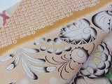 New Silk Furisode Kimono | Kanoko Shibori Floral Pattern Gold Leaf Pure Silk Red and Black Gradation Japanese Formal Kimono