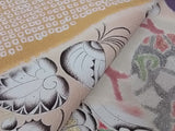 New Silk Furisode Kimono | Kanoko Shibori Floral Pattern Gold Leaf Pure Silk Red and Black Gradation Japanese Formal Kimono