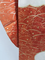 Luxury Furisode Kimono｜雲取り花文様 金駒刺繍 金彩 正絹 Silk Japanese Formal Kimono