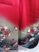 【フルセット】振袖（袋帯・長襦袢・帯揚げ・帯締め付き）／正絹／豪華コーデ一式　    Full set / Complete set
