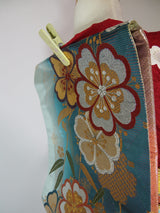 新品 Furisode Kimono Full Set 正絹 桜文様 花文様 袋帯・やまと誂え刺繍半衿長襦袢・帯揚げ・帯締め付き Ready to Wear 逸品