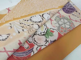 New Silk Furisode Kimono | Kanoko Shibori Floral Pattern Gold Leaf Pure Silk Red and Black Gradation Japanese Formal Kimono