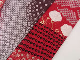 New Silk Furisode Kimono｜鹿子絞り 花文様 金彩 正絹 赤黒ぼかし Japanese Formal Kimono