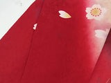 新品 Furisode Kimono Full Set 正絹 桜文様 花文様 袋帯・やまと誂え刺繍半衿長襦袢・帯揚げ・帯締め付き Ready to Wear 逸品