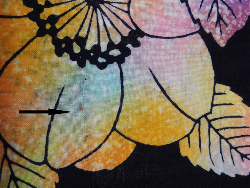 Yukata pour-dye, design floral, adulte mignon, tissu peigné, teint à l'indigo