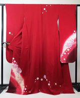 新品 Furisode Kimono Full Set 正絹 桜文様 花文様 袋帯・やまと誂え刺繍半衿長襦袢・帯揚げ・帯締め付き Ready to Wear 逸品