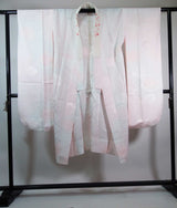 古典美 振袖3点セット＊赤地 鶴舞う吉祥文様 正絹＋袋帯＋洗える長襦袢　Full set / Easy care / Beginner friendly