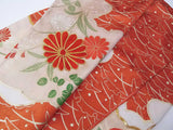 Luxury Furisode Kimono｜雲取り花文様 金駒刺繍 金彩 正絹 Silk Japanese Formal Kimono