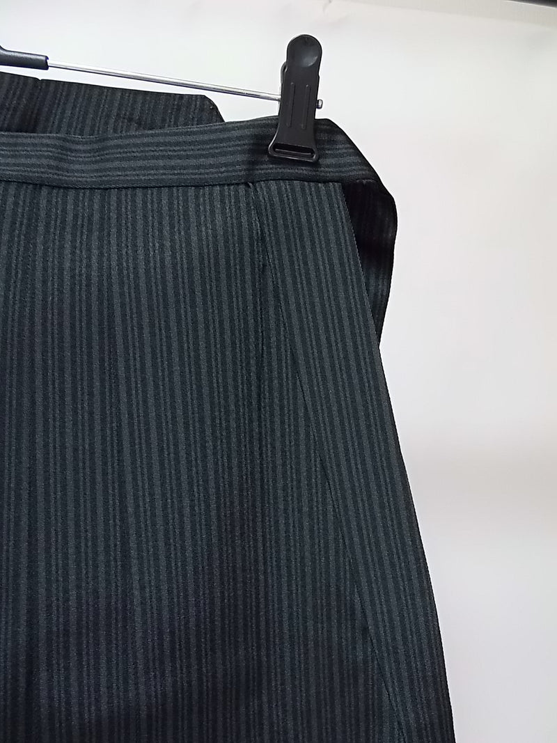 Hakama Pants for Men's Kimono Made in Japan Vertically Striped, Black L-Sun Gyotan Hakama (Skirt Type)