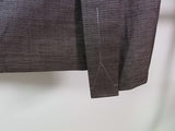 Vintage Men’s Kimono Set｜未使用　男着物2点セット 紬着物・羽織・正絹 大島紬ブランド　手縫い 日本製 焦茶色　No13