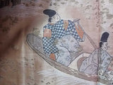 Vintage Men’s Kimono Set｜未使用　男着物2点セット 紬着物・羽織・正絹 大島紬ブランド　手縫い 日本製 焦茶色　No13
