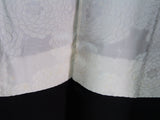 美品　黒羽織　花模様　金彩　手描き　絹製品　日本製品  Kimono jacket　