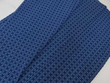 Yukata Homme en Coton | Motif à Carreaux Indigo Teint à la Main | Bleu Marine | Kimono d'Été Japonais