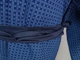 Yukata Homme en Coton | Motif à Carreaux Indigo Teint à la Main | Bleu Marine | Kimono d'Été Japonais