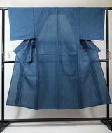 Men's Yukata | Ajiro Weave Pattern | Indigo Gray Cotton | Hand-Sewn Traditional Summer Kimono ②