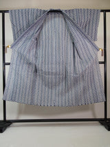 美品　浴衣　メンズ　吉原繋ぎ模様　綿製品　日本製品　Japanese yukata