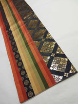 Luxurious Gold Brocade Fukuro Obi | “Elegance of Golden Mist” | Auspicious Japanese Motifs | Reversible | Japanese Table Runner | Traditional Japanese Elegance