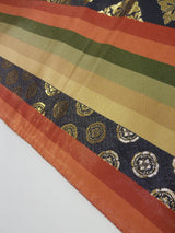 Luxurious Gold Brocade Fukuro Obi | “Elegance of Golden Mist” | Auspicious Japanese Motifs | Reversible | Japanese Table Runner | Traditional Japanese Elegance