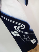 Shizome yukata, yukata-sukebake, flower design, Japanese yukata, women's, hand-sewn tailoring