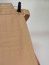 Hakama Pants for Men's Kimono, Made in Japan, Patternless, Pure Silk, Brownish, 3S size, Horse-riding Hakama (Trouser Type)