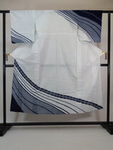Yukata japonais, yukata-sukebake, motif de connexion de feuilles de glycine, yukata japonais, femmes, couture à la main, taille SS.
