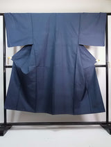 Magnifique kimono pour homme, veste haori et deux ensembles de kimono, kimono de marque en soie Oshima, pure soie écaille, bleu foncé 2-3