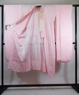 総絞り 振袖 長襦袢セット 正絹 金彩 桜色 絹のダイヤモンド “Long sleeve furisode”