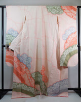 総絞り 振袖 長襦袢セット 正絹 金彩 桜色 絹のダイヤモンド “Long sleeve furisode”