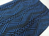 Yukata Homme Bleu Indigo-Noir | Motif Traditionnel Yoshiwara Tsunagi | Kimono d’Été Japonais en Coton Cousu Main ④